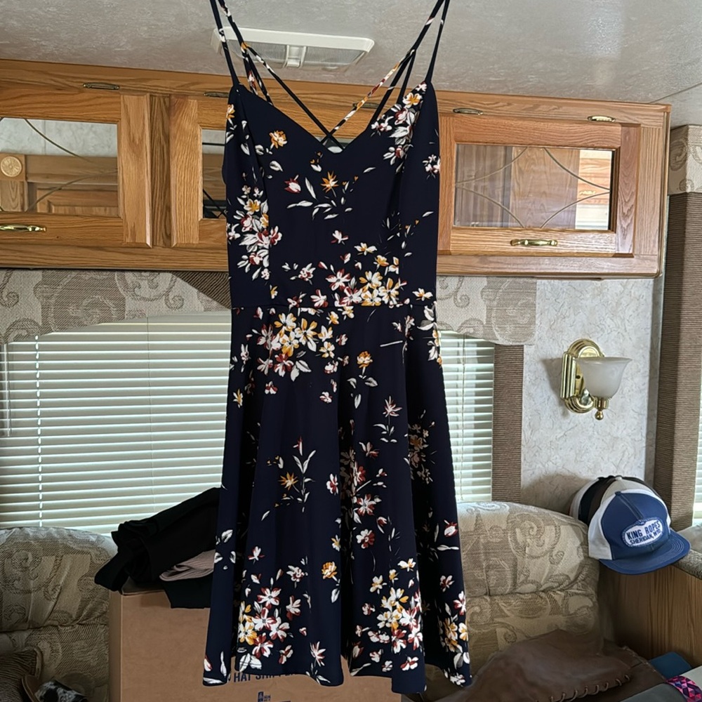 Blue short dress